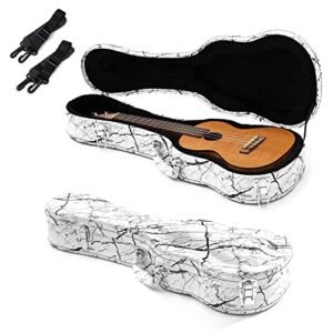 Marble Pattern Ukulele Hard Case - Arched Top