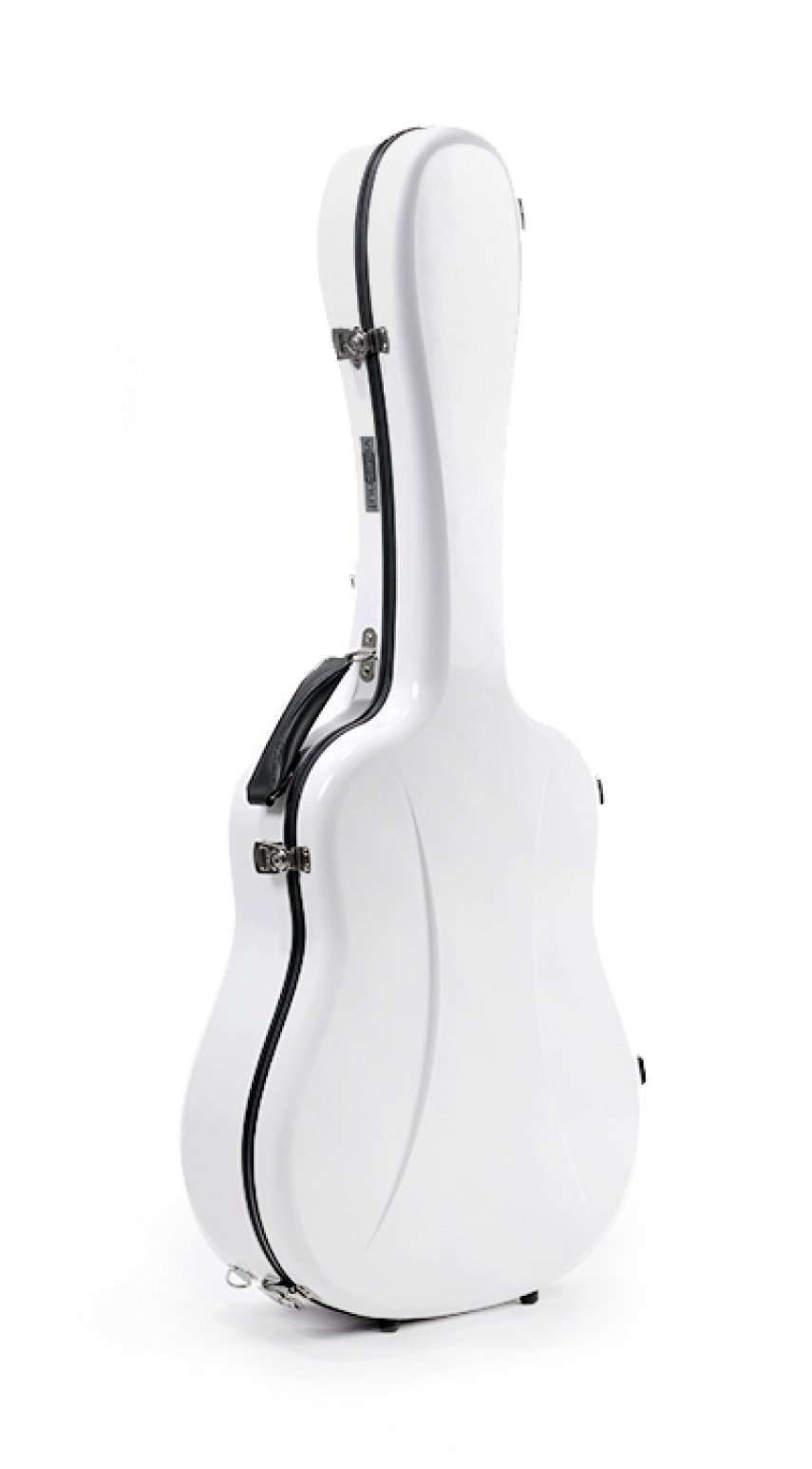Gloss White Fiberglass Dreadnought Guitar Case