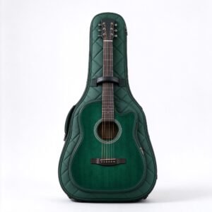 Atelier Forest Green Quilted Acoustic Guitar Gig Bag
