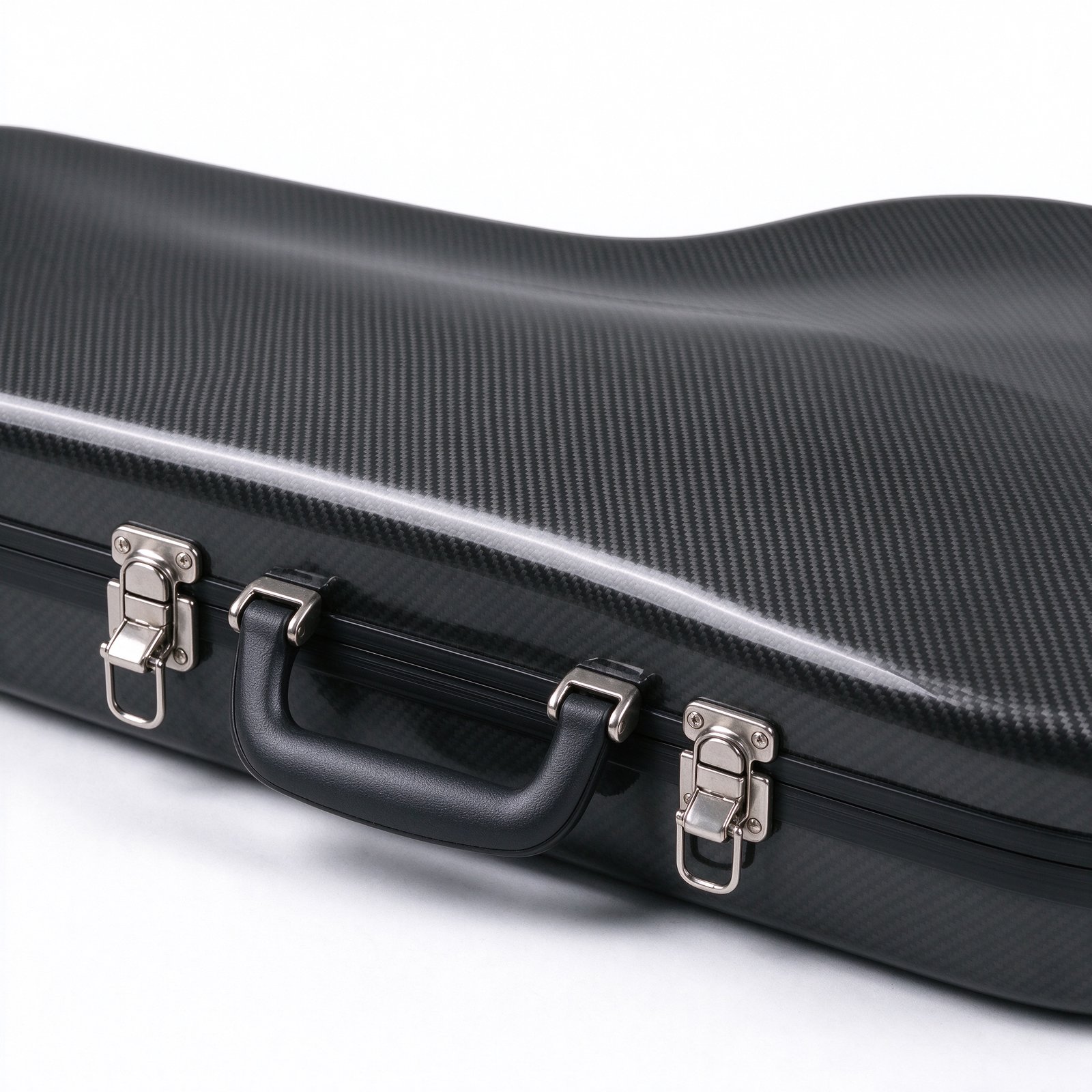 Atelier Charcoal Black Carbon Fiber Bass Guitar Hard Case - Image 2