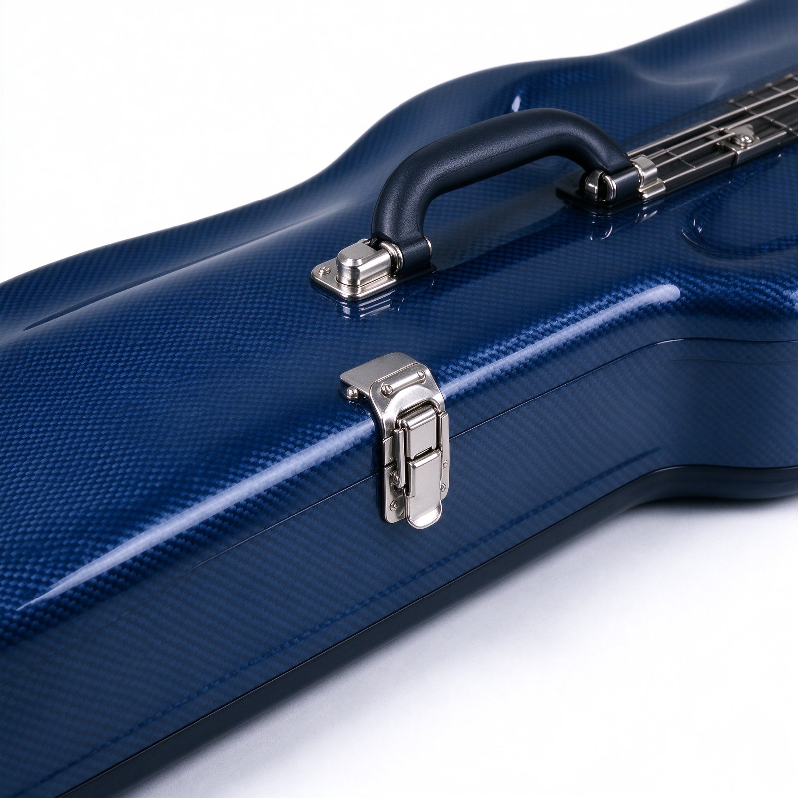 Atelier Deep Blue Carbon Fiber Bass Guitar Hard Case - Image 2