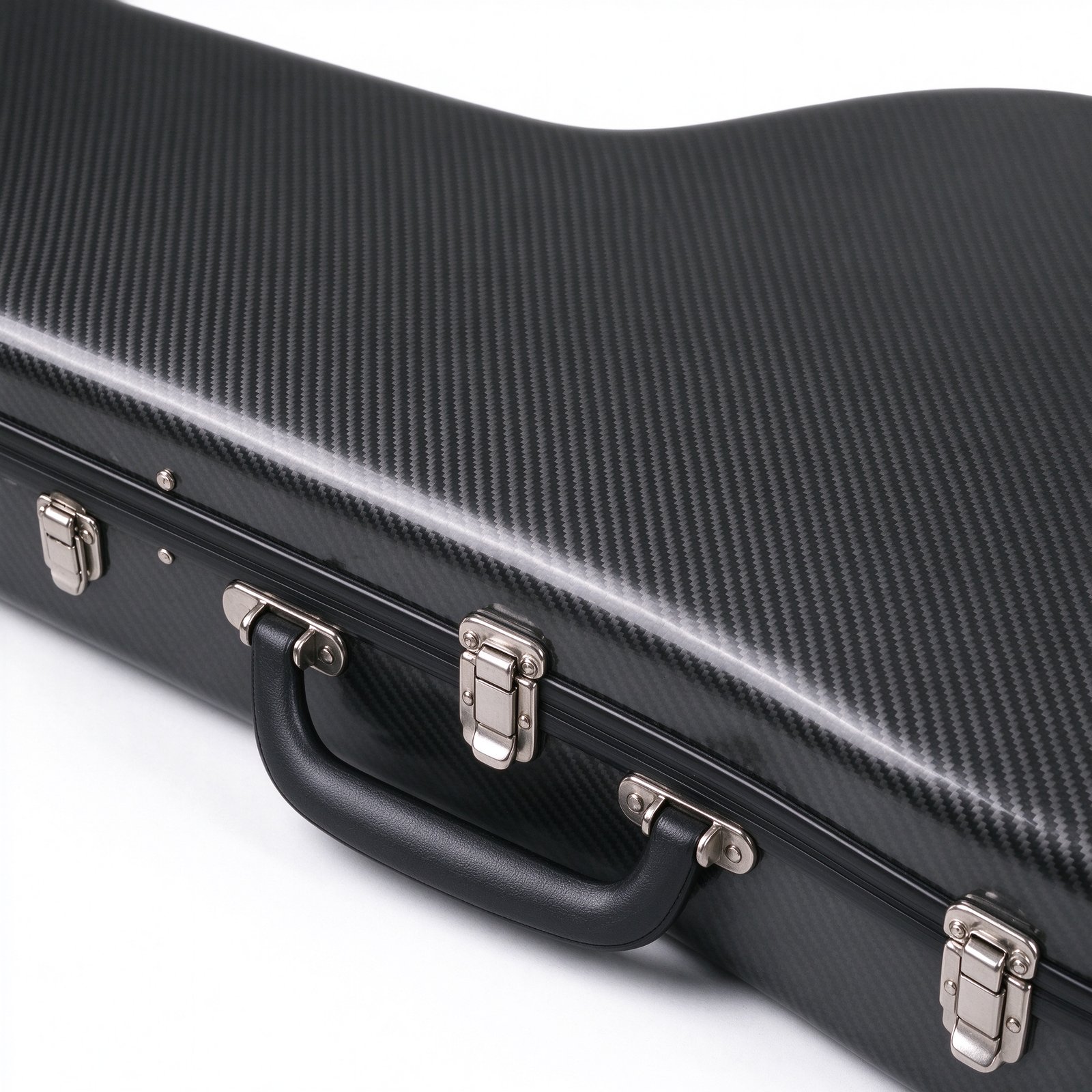 Atelier Charcoal Black Carbon Fiber Classical Guitar Hard Case - Image 2