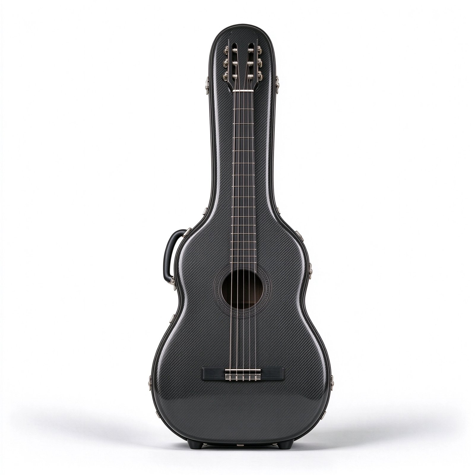Atelier Charcoal Black Carbon Fiber Classical Guitar Hard Case