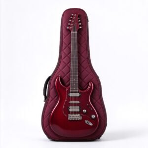 Atelier Wine Red Quilted Electric Guitar Gig Bag