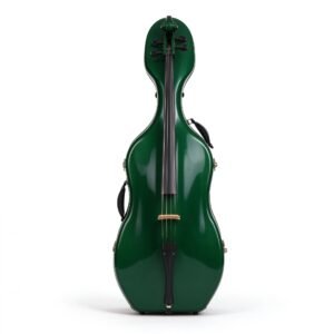 Atelier Forest Green Fiberglass Cello Case