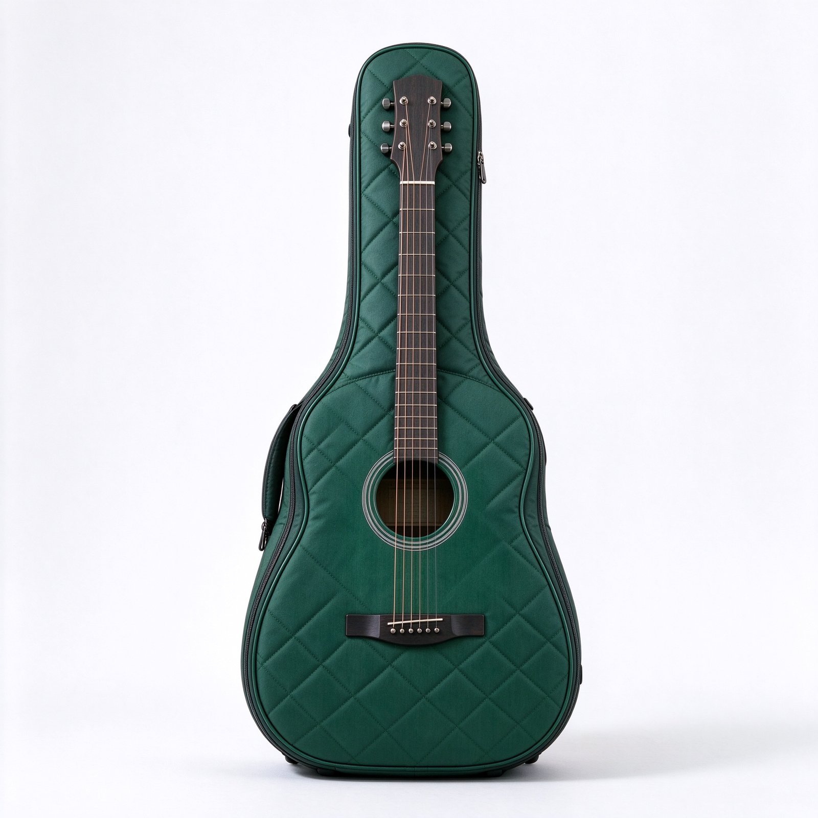Atelier Forest Green Quilted Acoustic Guitar Gig Bag
