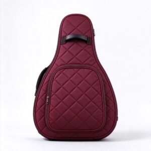 Atelier Wine Red Quilted Mandolin Gig Bag