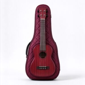 Atelier Wine Red Quilted Ukulele Gig Bag
