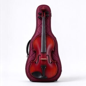 Atelier Wine Red Quilted Violin Gig Bag