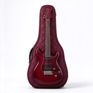 Atelier Wine Red Quilted Electric Guitar Gig Bag