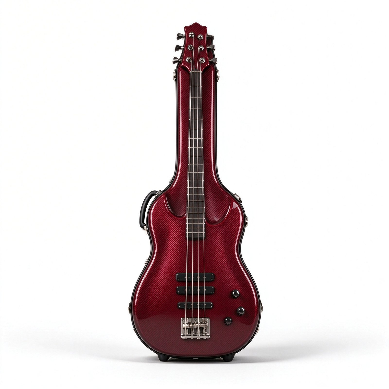 Atelier Wine Red Carbon Fiber Bass Hard Case