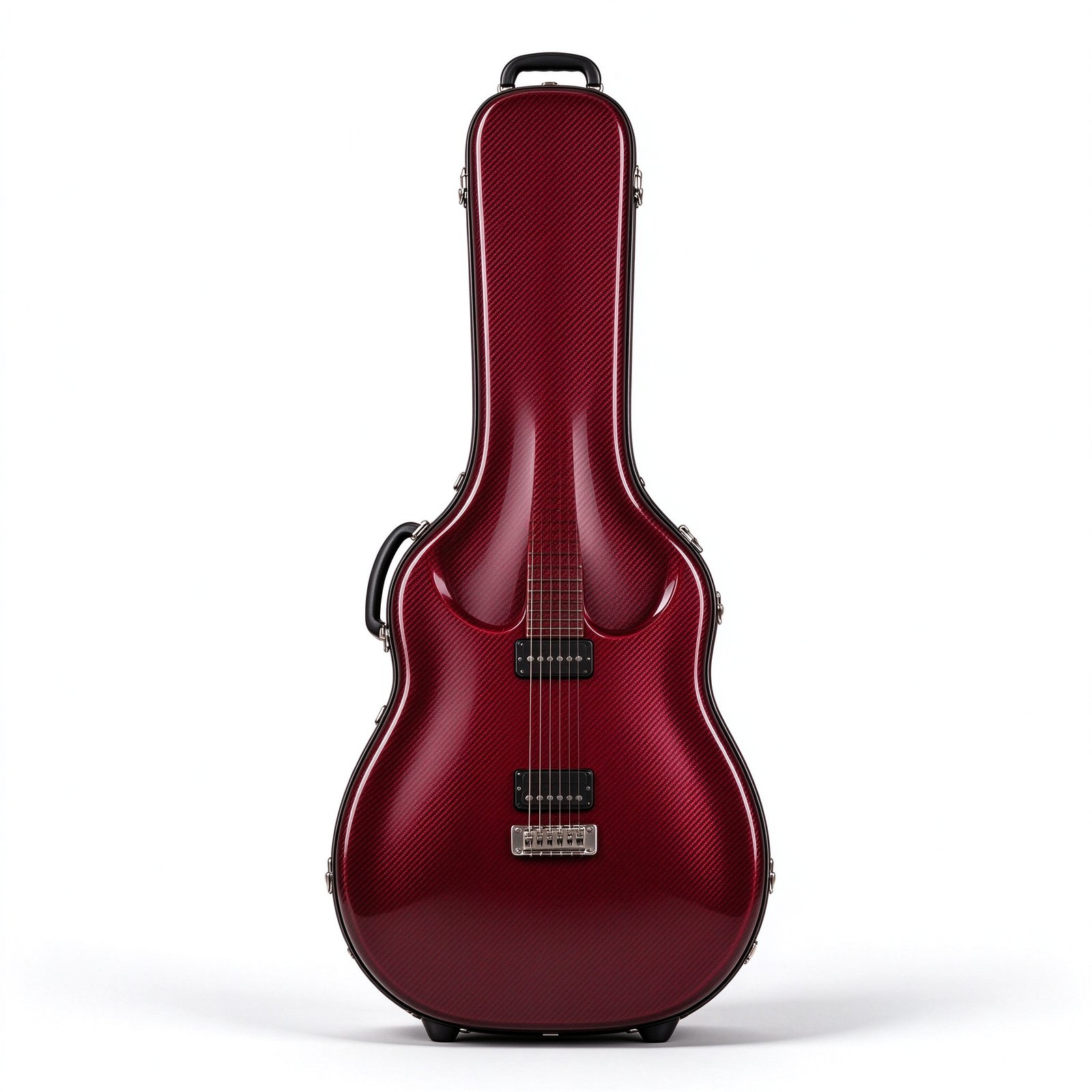 Atelier Wine Red Carbon Fiber Electric Guitar Hard Case