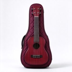 Atelier Wine Red Quilted Ukulele Gig Bag