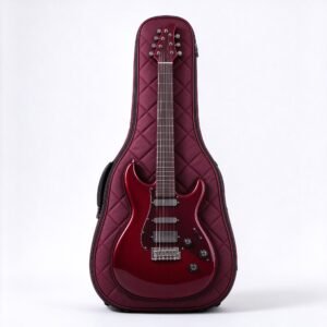 Atelier Wine Red Quilted Electric Guitar Gig Bag