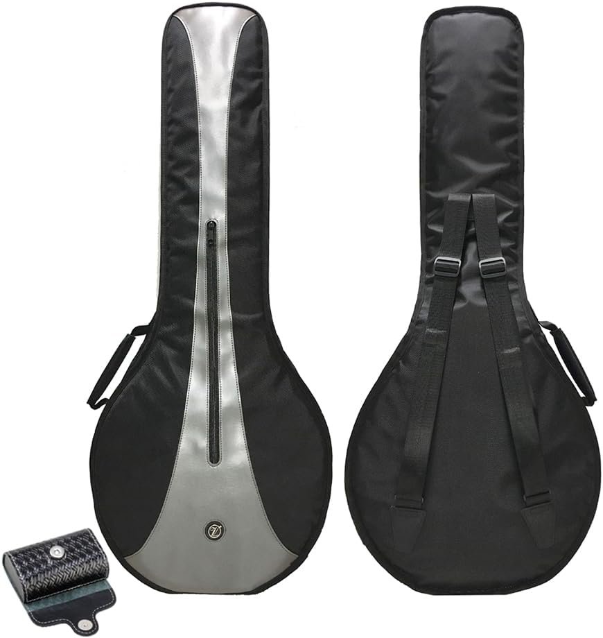 Banjo Gig Bag with Backpack Straps and Picks Box