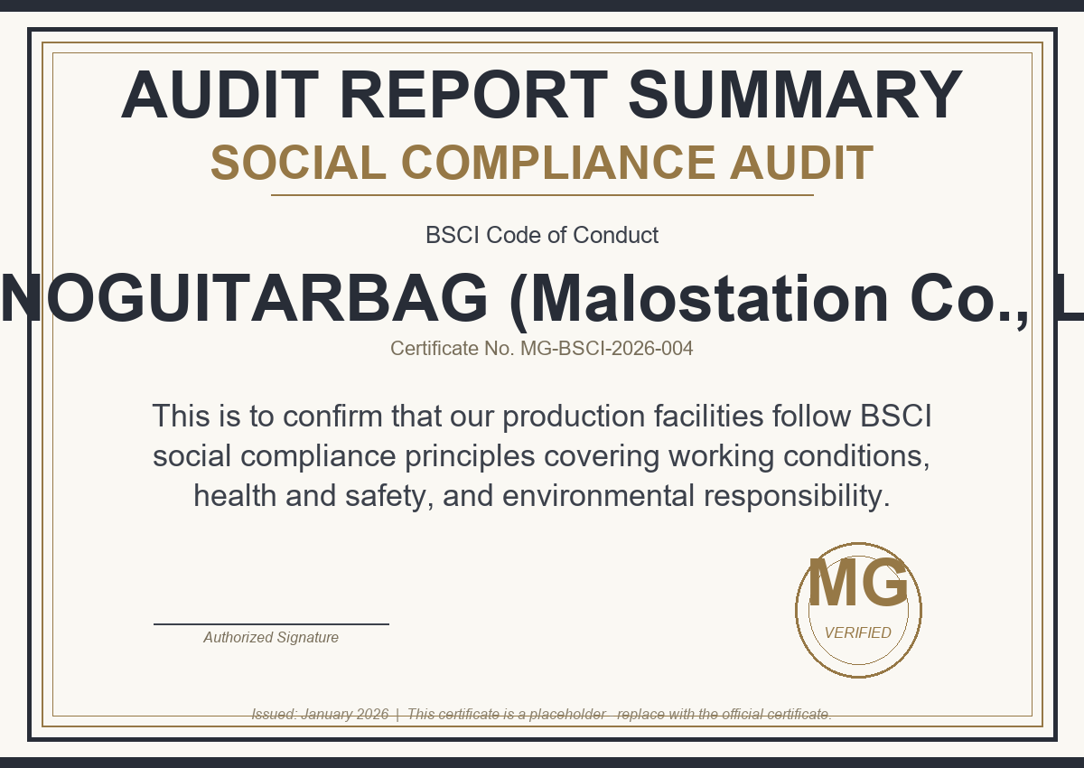 BSCI certificate