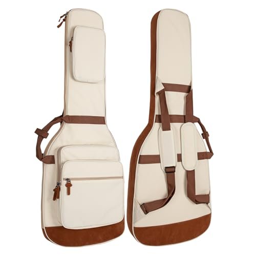 Electric Guitar Gig Bag Backpack White