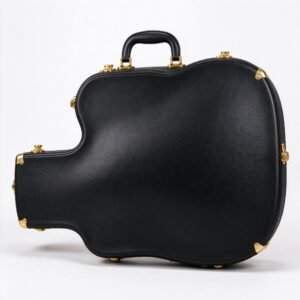 PU Leather Electric Guitar Flight Case - Cognac Tan Finish