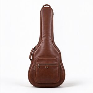 PU Leather Electric Guitar Gig Bag - Vintage Brown Finish