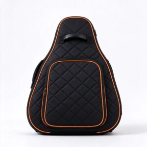 Premium Quilted Electric Guitar Gig Bag - Sunset Orange Edition