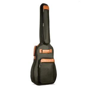 Microfiber Acoustic Guitar Hard Case - Soft-Touch Charcoal