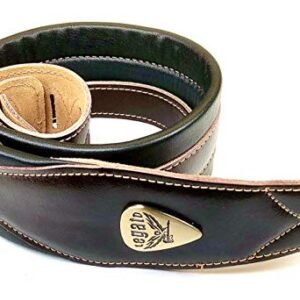 Soft Leather Guitar Strap – Brown
