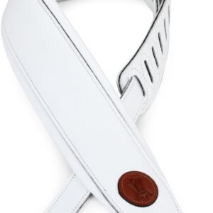 White Padded Leather Guitar Strap – OEM/ODM