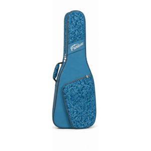 Pandaso Blue Floral Guitar Gig Bag - Front View