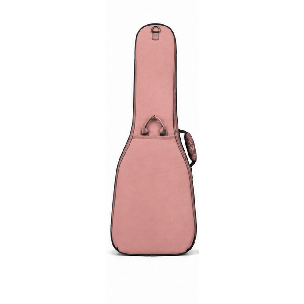 Pandaso Pink Floral Guitar Gig Bag - Back View