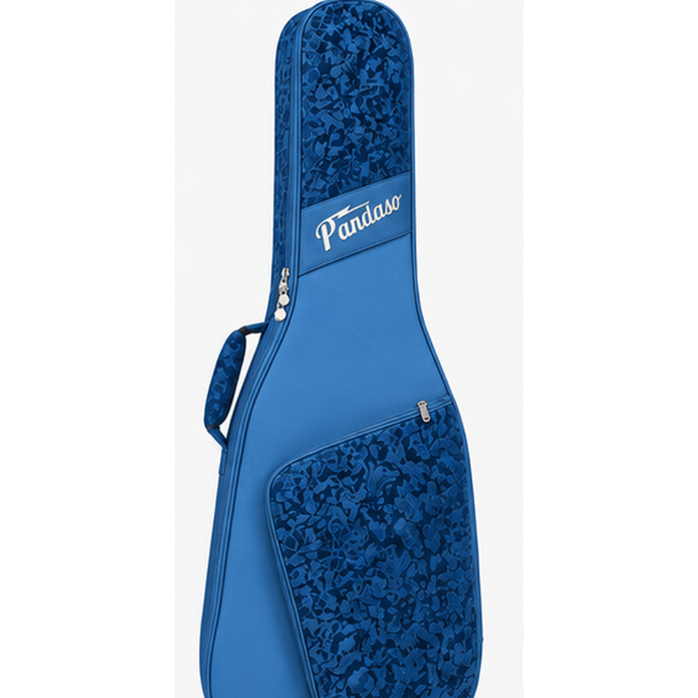 Pandaso Blue Guitar Gig Bag - Front View