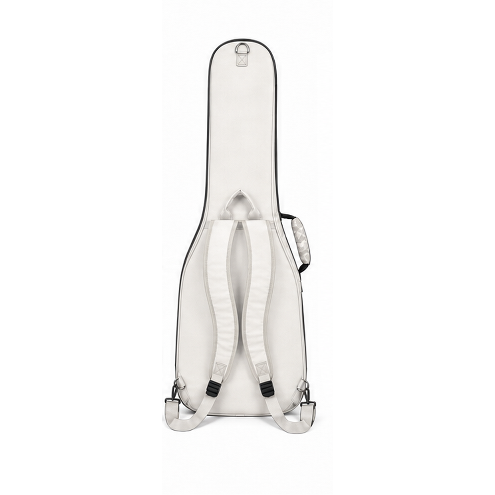 Pandaso White Floral Guitar Bag - Straps View