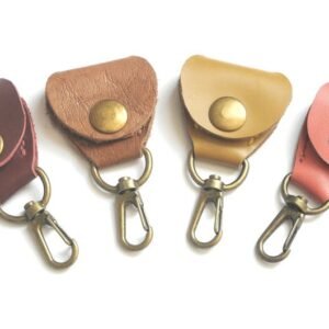 Leather Guitar Pick Case Set 4 Colors