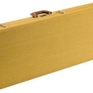 Retro Electric Guitar Hard Case - Heritage Tweed Look
