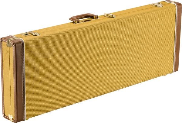 Retro Electric Guitar Hard Case - Heritage Tweed Look