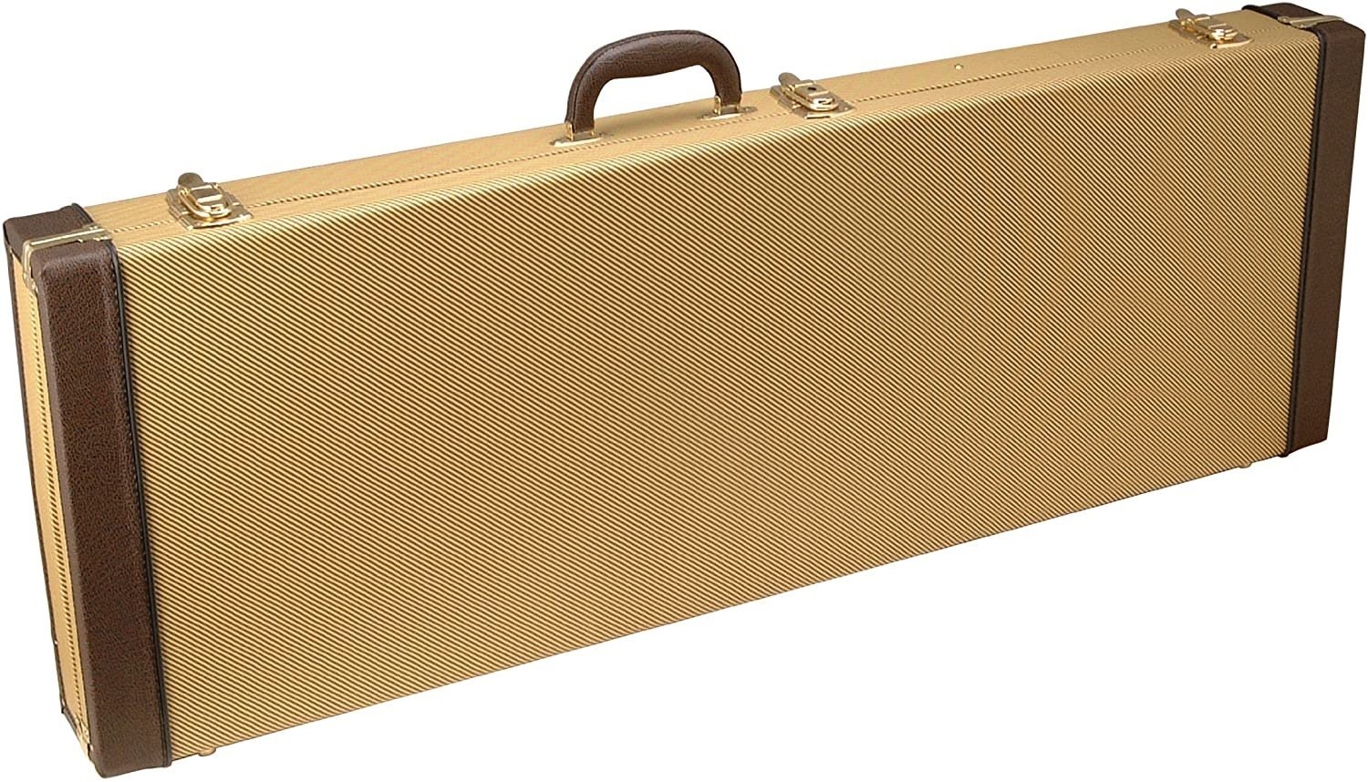 Classic Wood Tweed Acoustic Case - Tan Binding