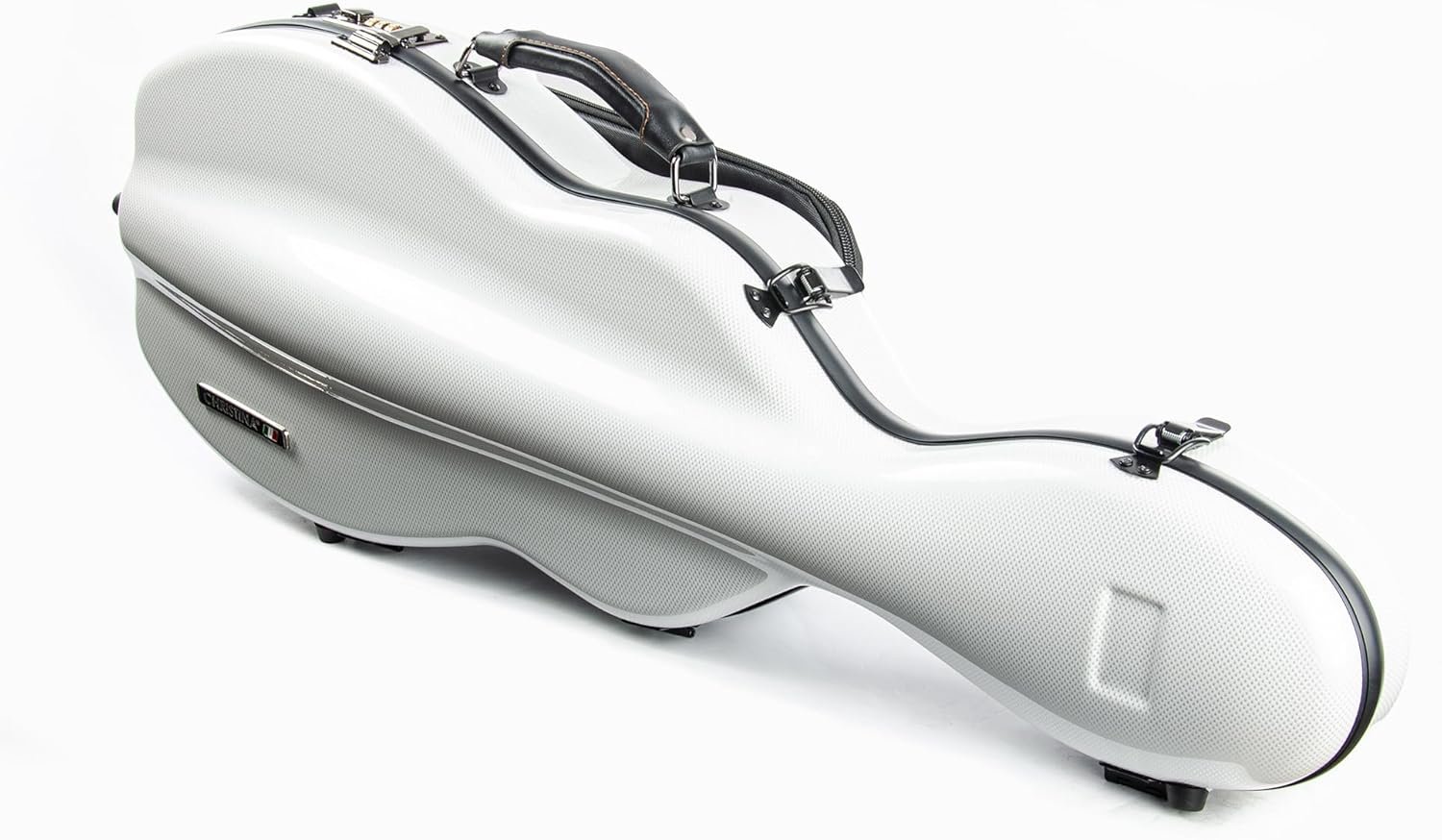 4/4 Pear-Shaped Carbon Fiber Violin Hard Case with Backpack Straps