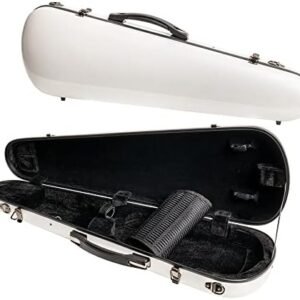 Classic Hard-Shell Fiberglass Violin Case with Carry Straps