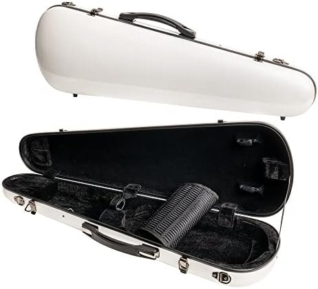 Classic Hard-Shell Fiberglass Violin Case with Carry Straps